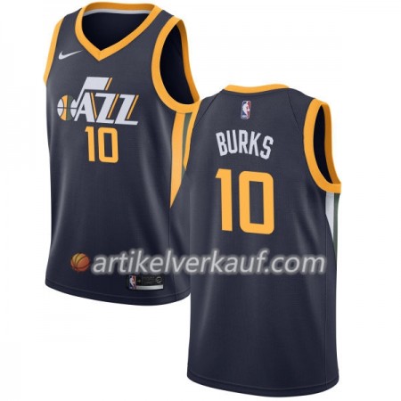 NBA Utah Jazz Trikot Alec Burks 10 Nike 2017-18 marineblau Swingman - Herren